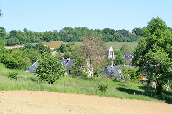 vue du village de Pondron commune de Fresnoy-la-Rivière