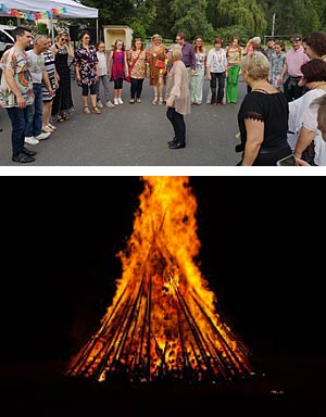 Feu de la Saint Jean et danses irlandaises à Fresnoy-la-Rivière
